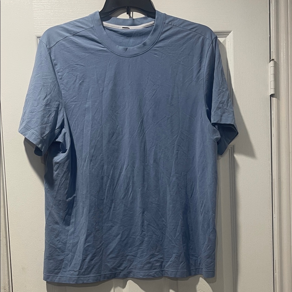 lululemon athletica Light Blue Short Sleeve Tee